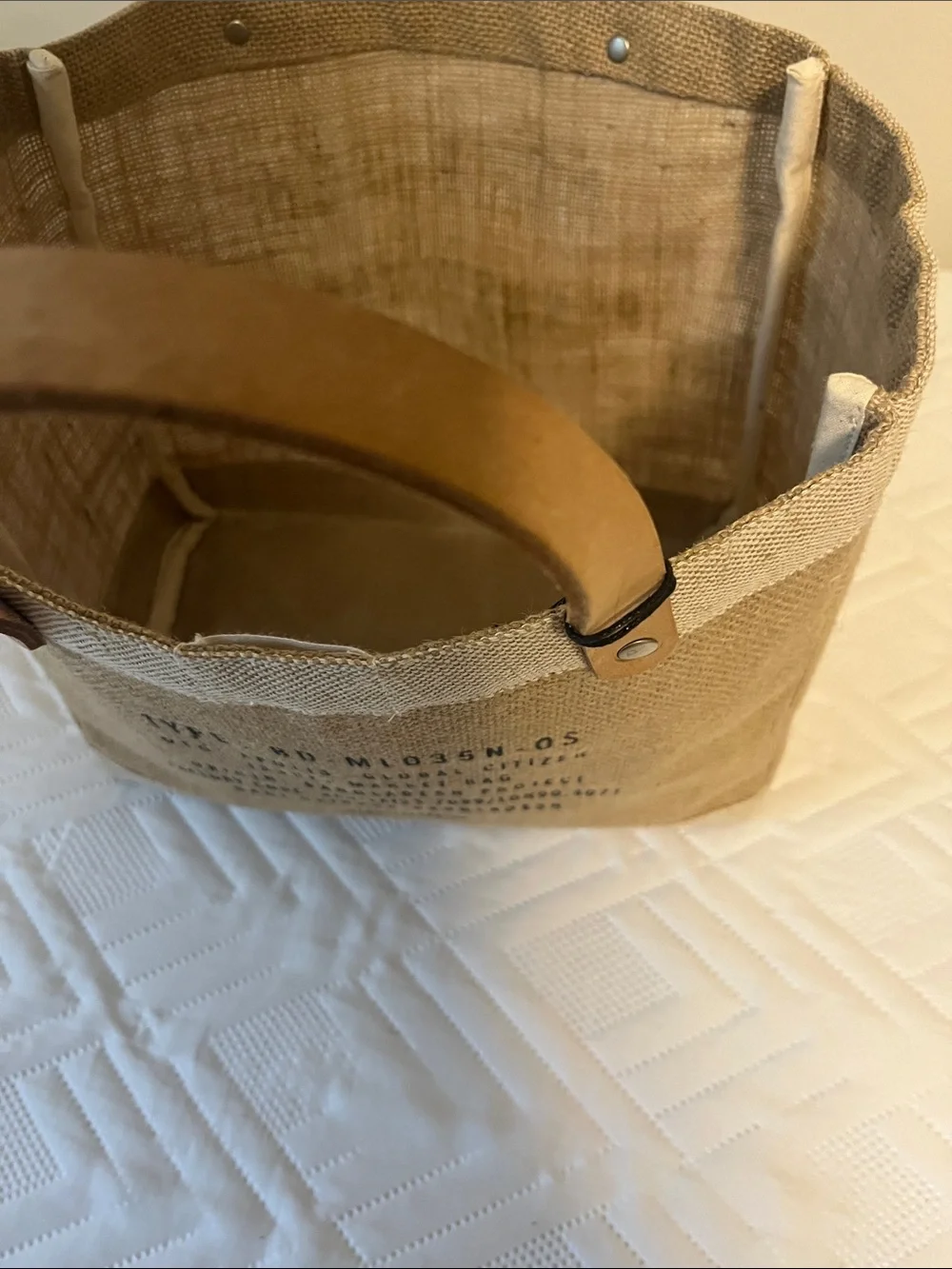 Pittsburgh Pennsylvania USA Jute Tote Bag with Leather Handles - Tan